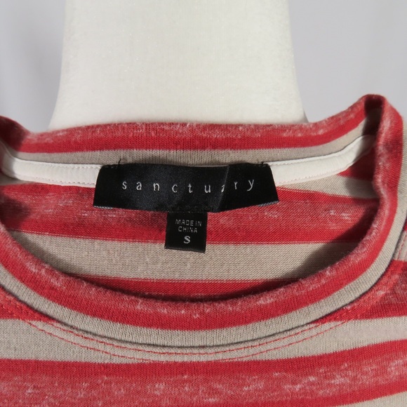 Sanctuary Red and Gray Striped Sleeveless Top Size S - Picture 8 of 9